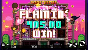 casinokeke ilmoitti 20.9.2017 voitosta Flame Bustersis