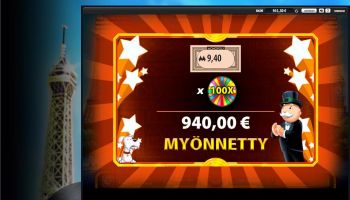 velmu ilmoitti 3.9.2016 voitosta Super Monopoly Moneyssa