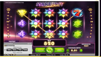 nuera007 ilmoitti 7.7.2016 voitosta Starburstissa