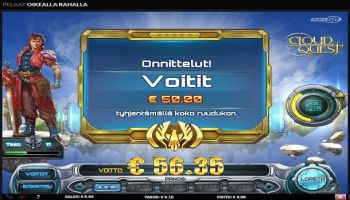 Blackhole90 ilmoitti 20.3.2016 voitosta Cloud Questissa